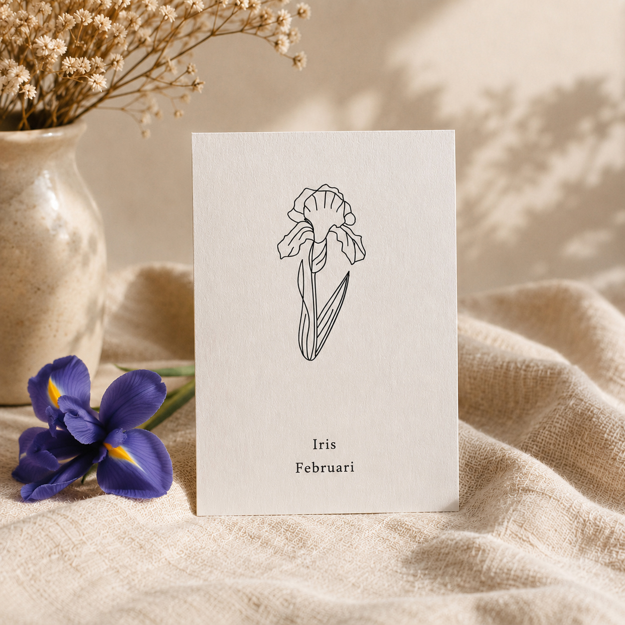 Geboortebloem februari - Iris