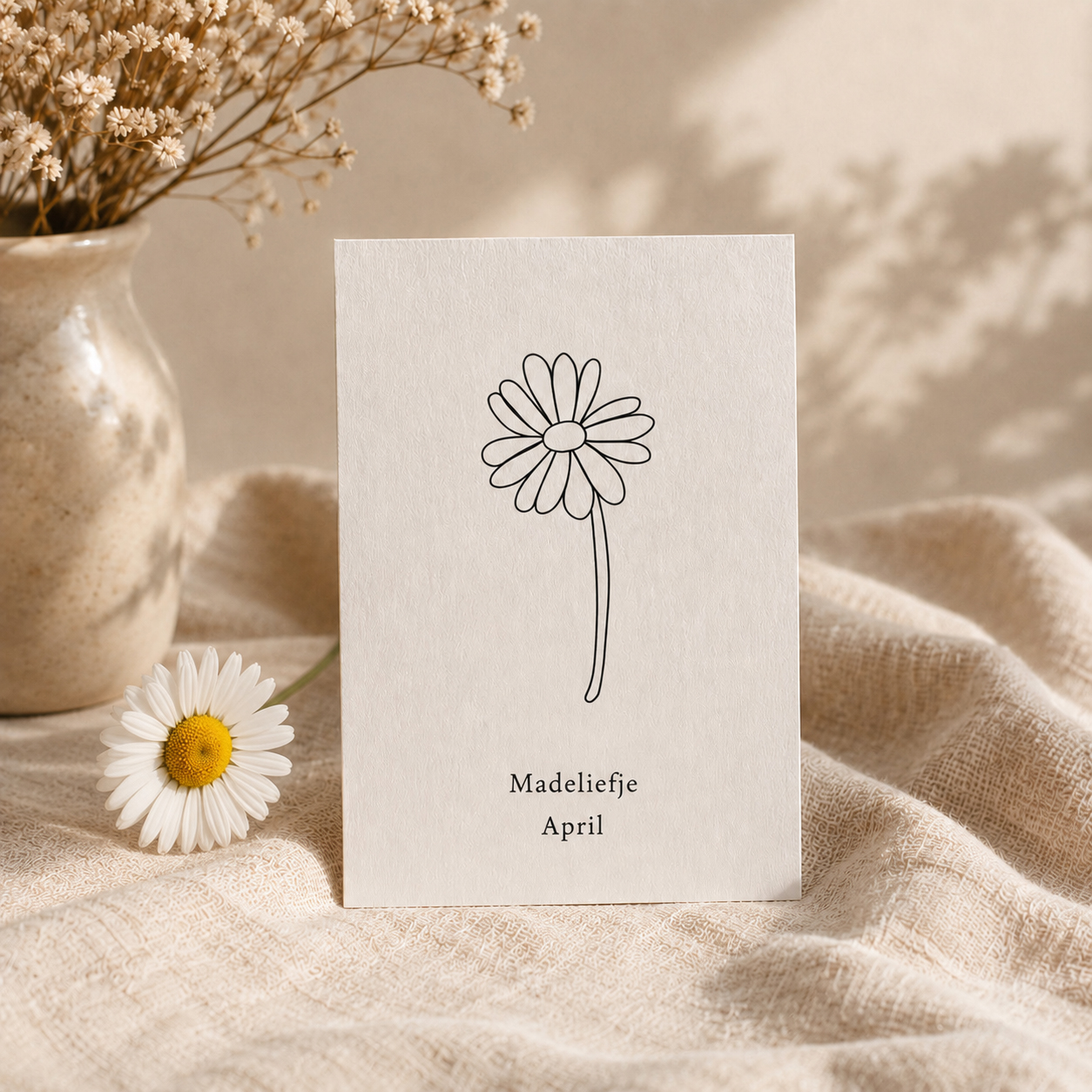 Geboortebloem april - Madeliefje