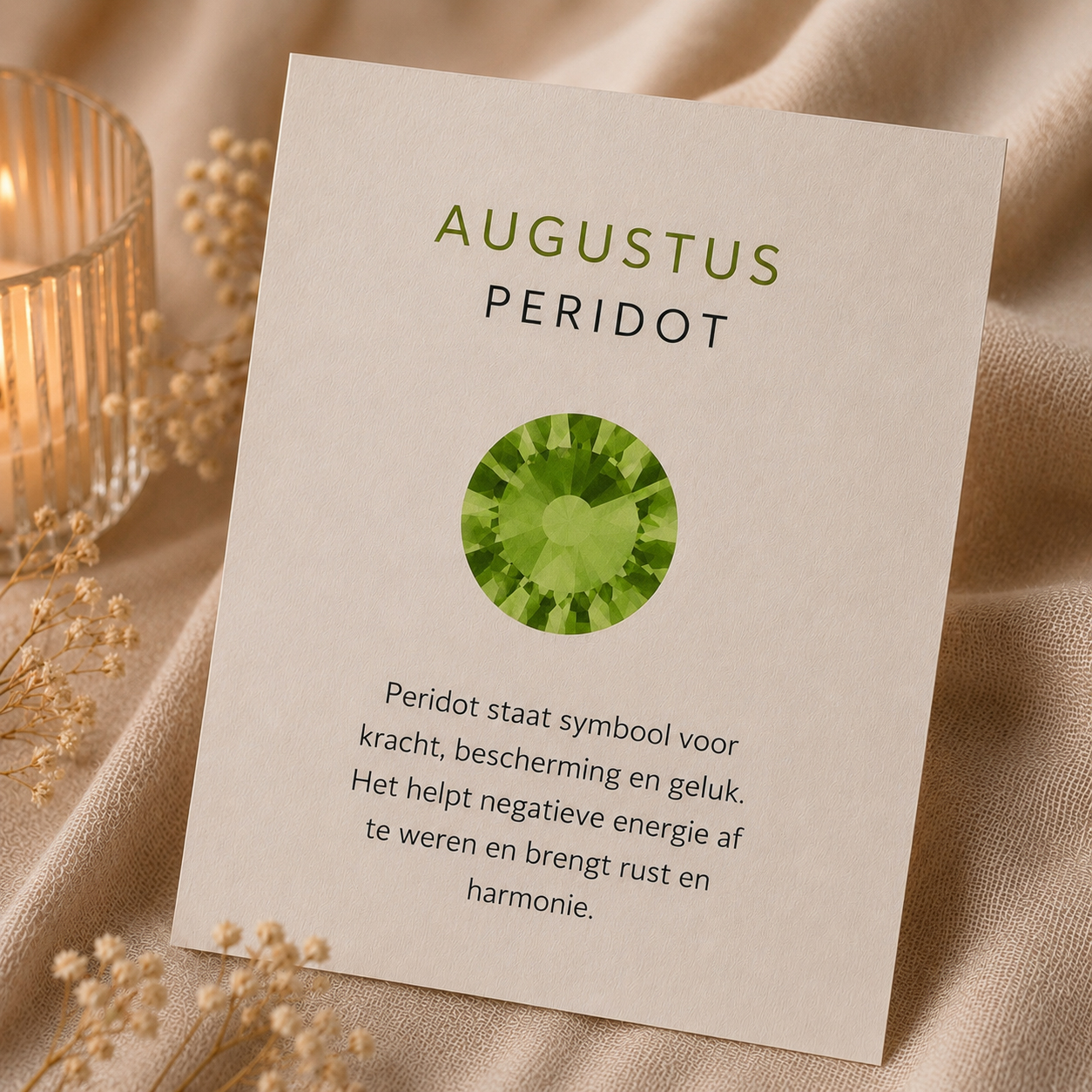 Geboortesteen augustus