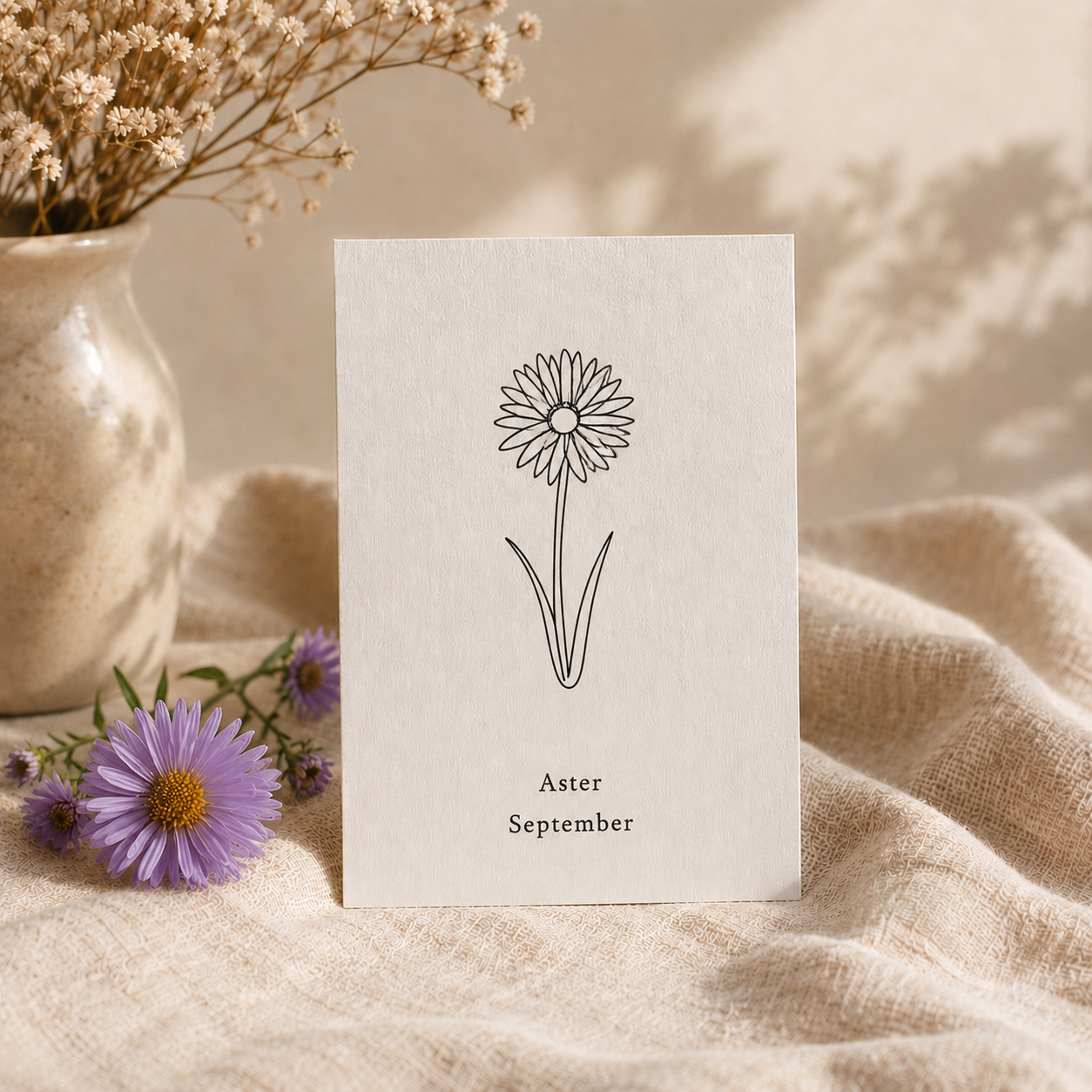 Geboortebloem september - Aster