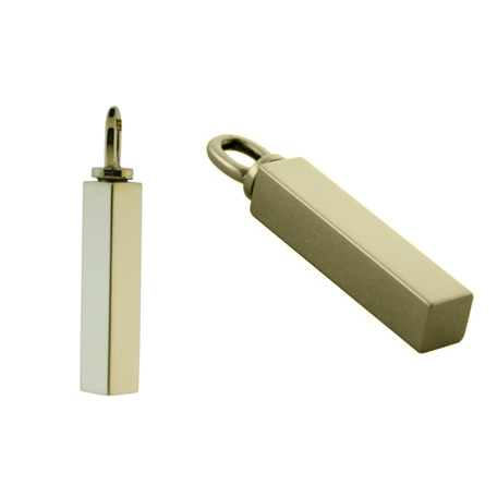 Ashanger staafje 32,5mm goud