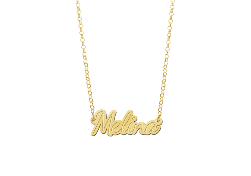 Naam ketting Melina Names4ever goud
