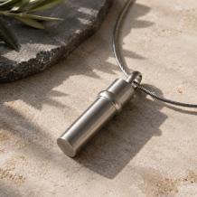Ashanger koker zilver sfeerbeeld