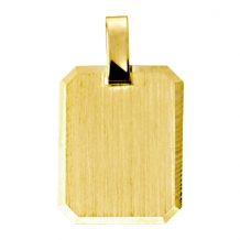 Rechthoekige gouden hanger