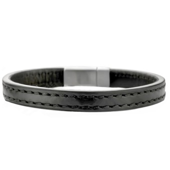 zwart afgewerkte armband