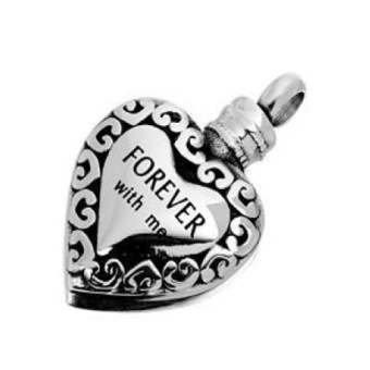 RVS ashanger sierlijk hart forever with me