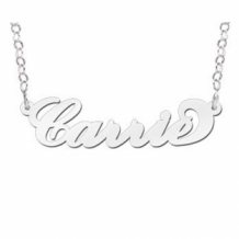 Carrie naamketting zilver