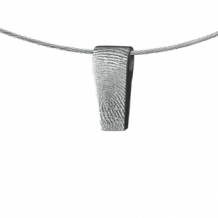 Design ketting hanger met vingerafdruk