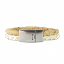 Bruin-witte armband van B&L