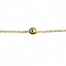 Gouden armband met asbol