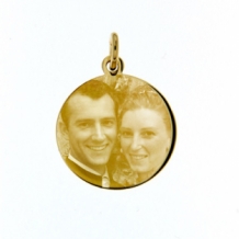 Gouden Foto hanger rond