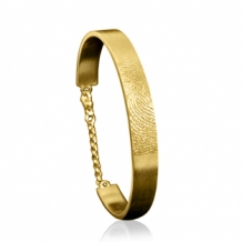 Armband slaaf open goud met afdruk