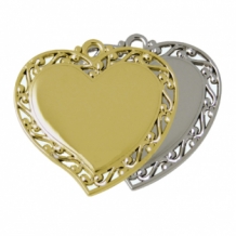 Ketting hanger hart Sierlijk