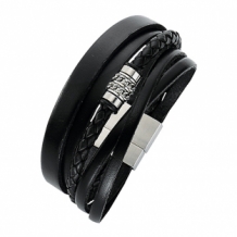 Leo Marco armband met 5 lederen banden LM1034