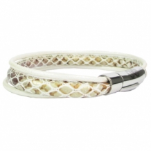 Leren armband B&L met 3 banden