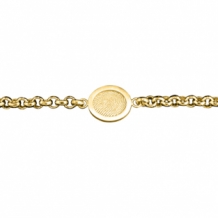 Ronde gouden vingerafdruk armband