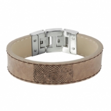 Stoere armband met vingerafdruk