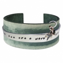 Armband Taboo Quote Taylor Vintage Green