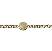 Vingerafdruk armband goud