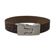 As armband Brown croco