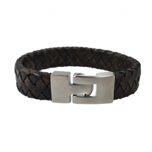 As armband Gevlochten brown