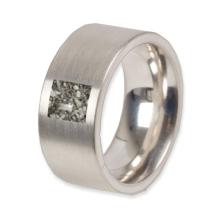 RVS ring met open askamer
