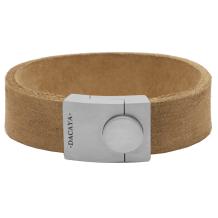 Dacaya armband Bulls Eye Naut grijs met zilverkleurig slot