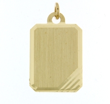 Gouden ketting hanger 14x18mm