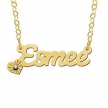 Gold plated naamketting Esmee