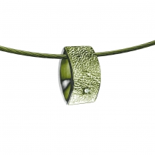 gouden vingerafdruk hanger