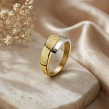 Gouden vingerafdruk omslagring 7,5mm