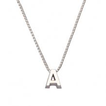 Initial ketting witgoud