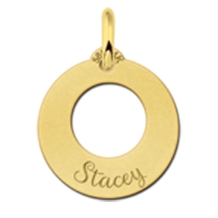 Kleine gouden hanger met naam Names4ever