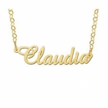 Gold plated naamketting