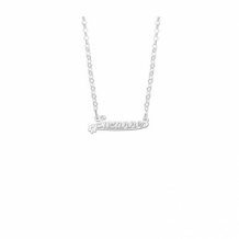 Kinder naamketting zilver model Suzanne