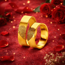 Gouden liefdesringen