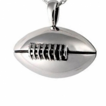 RVS hanger met askamer American Football Ball