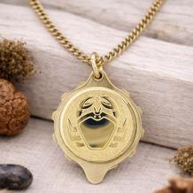 Talisman SOS hanger met Sterrenbeeld Kreeft verguld RVS