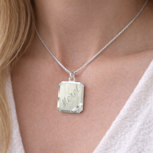 Zilveren ketting hanger graveren met graveren