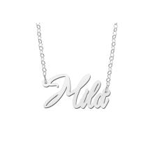 Zilveren naamketting Alina Names4ever