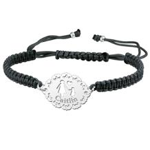  Shamballa armband moeder en dochter zilver