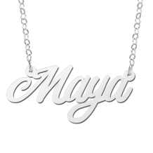 Zilveren naamketting Maya Names4ever