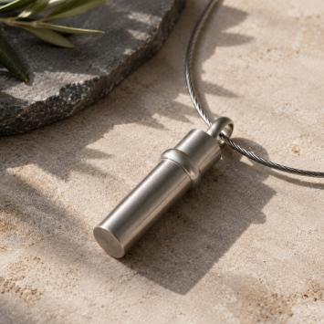 Ashanger koker zilver sfeerbeeld