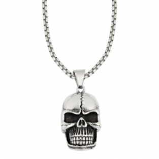 Zippo Skull Head Pendant ketting2