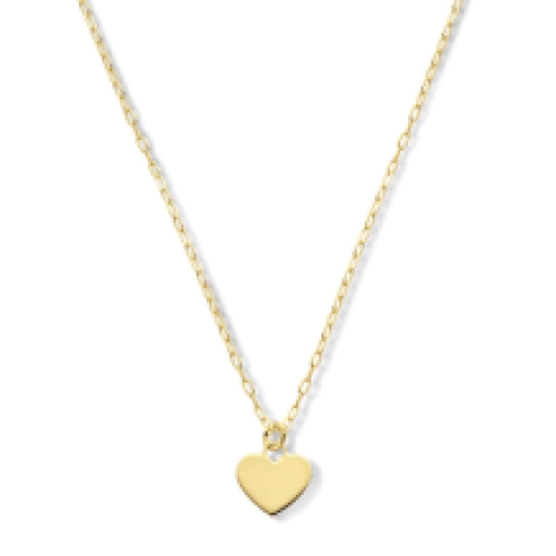 Vergulden collier hart ketting