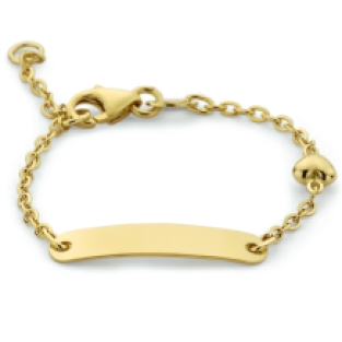 Gouden armbandje met hart