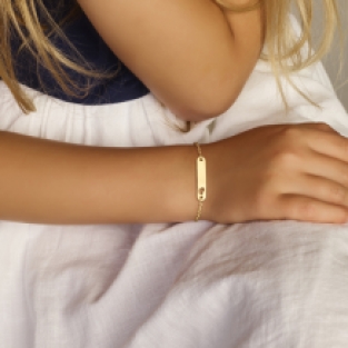 Gouden kinderarmband met hartje