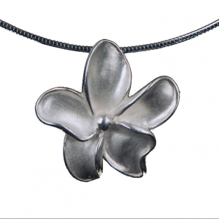 Ashanger bloem zilver