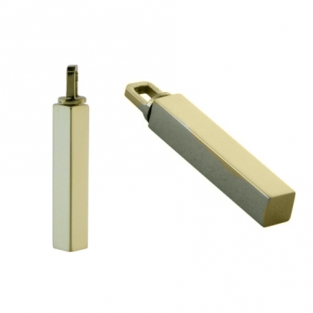Ashanger staafje 27,5mm goud