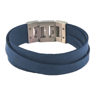 Dacaya armband cross roads blauw